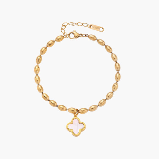 Lucky Clover Beaded Bracelet