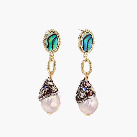 Baroque Pearl Statement Earrings - Léonie Luxe
