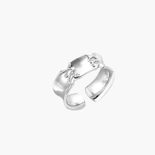 Chain Bridge Cuff Ring - Léonie Luxe