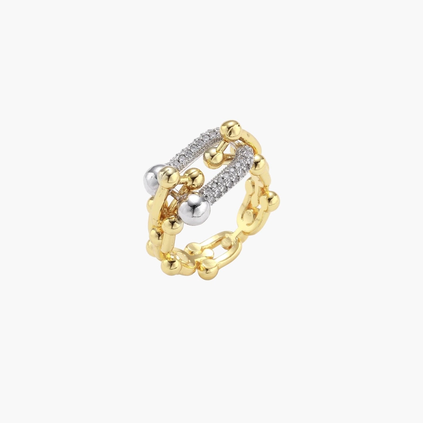 Chain Link Power Ring - Léonie Luxe