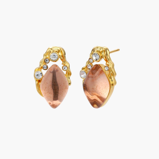 Coral Dreams Baroque Studs - Léonie Luxe