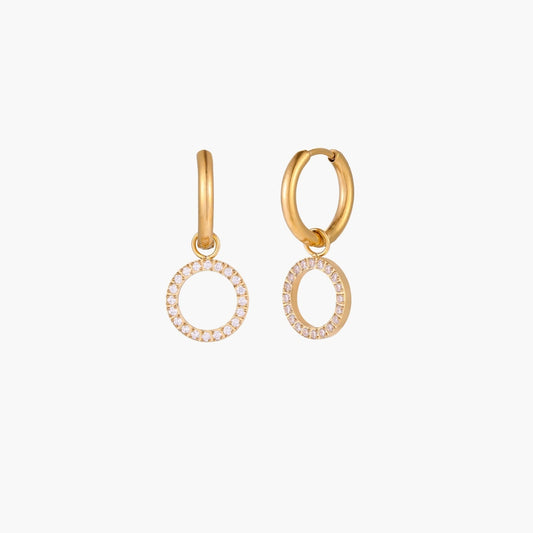 Halo Circle Hoops - Léonie Luxe