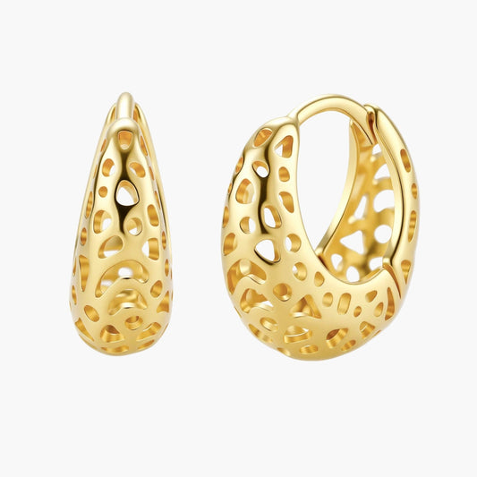 Honeycomb Dream Hoops - Léonie Luxe