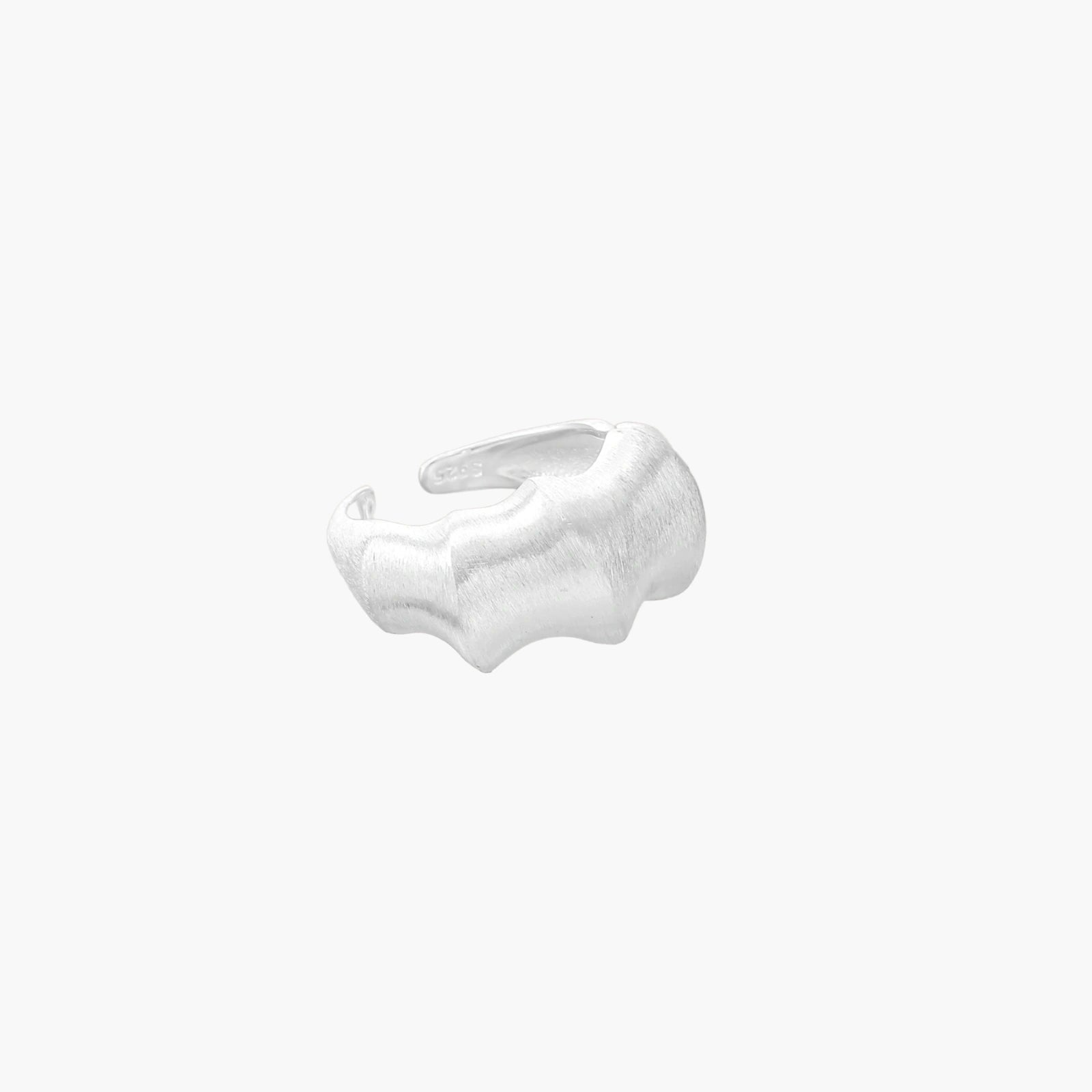 Liquid Silver Statement Ring - Léonie Luxe