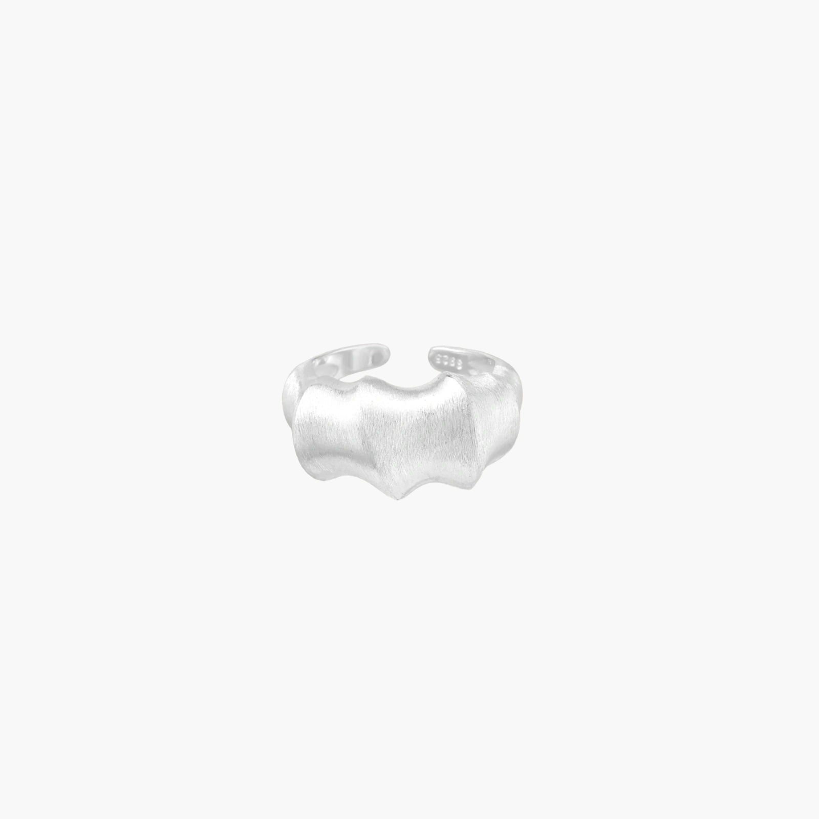 Liquid Silver Statement Ring - Léonie Luxe